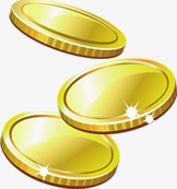 金色卡通质感金币png免抠素材_新图网 https://ixintu.com 卡通 质感 金币 金色