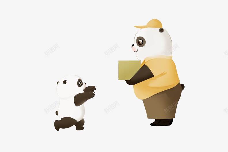 大熊与小熊传递箱子png免抠素材_新图网 https://ixintu.com 传送 传递 动物 卡通手绘 奔跑 小熊 快递 抱着小熊的大熊 接 接力赛 箱子 递接