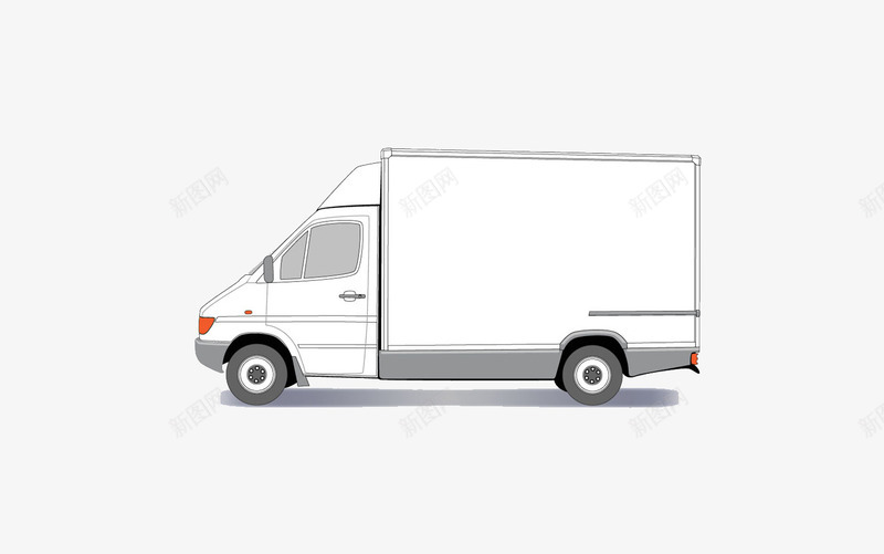快递车png免抠素材_新图网 https://ixintu.com 交通工具 快递车 物流 白色 运输
