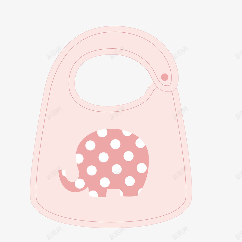 婴儿用品围兜矢量图ai免抠素材_新图网 https://ixintu.com 围兜 婴儿 纯棉面料 矢量图