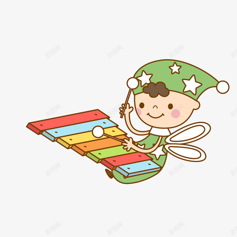 卡通敲击乐器的儿童人物矢量图ai免抠素材_新图网 https://ixintu.com 人物设计 儿童人物 儿童生活节 敲击乐器 校园文化艺术节 矢量图