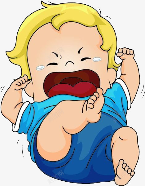 卡通哭泣的小孩png免抠素材_新图网 https://ixintu.com 免扣闹人的小孩 卡通 哭小孩 哭泣的小孩 哭闹的小孩 打滚 眼泪
