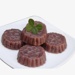 中国传统月饼红豆沙馅红豆糕素材
