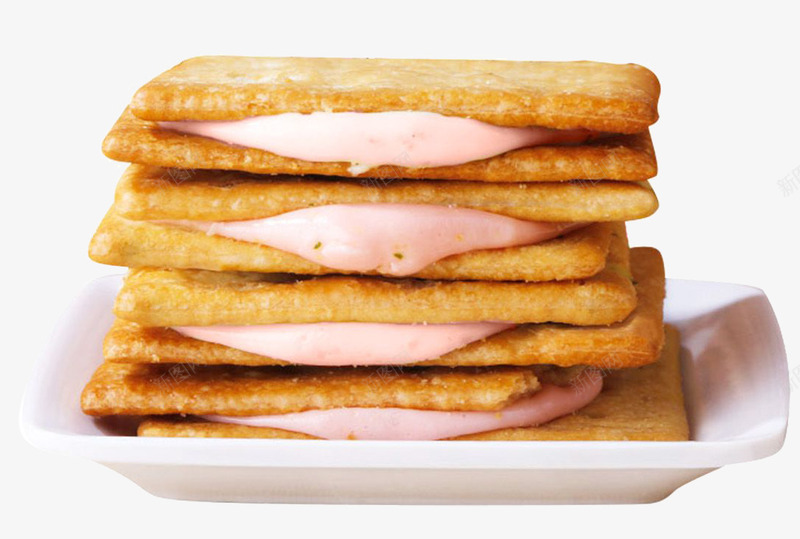 美味饼干png免抠素材_新图网 https://ixintu.com 休闲小吃 小吃 牛轧饼 零食 饼干