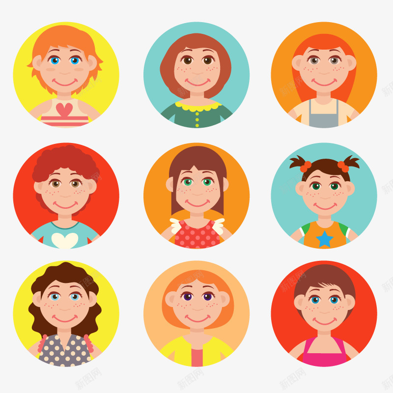 可爱小孩子png免抠素材_新图网 https://ixintu.com 卡通小孩子 外国小孩子 女孩子