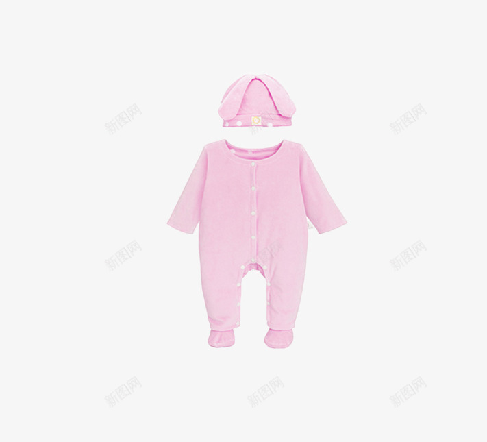 纯棉爬服百天礼服礼盒装png免抠素材_新图网 https://ixintu.com Anne Geddes安妮格迪斯 产品实物 婴儿连体衣长袖哈衣 绒绒兔