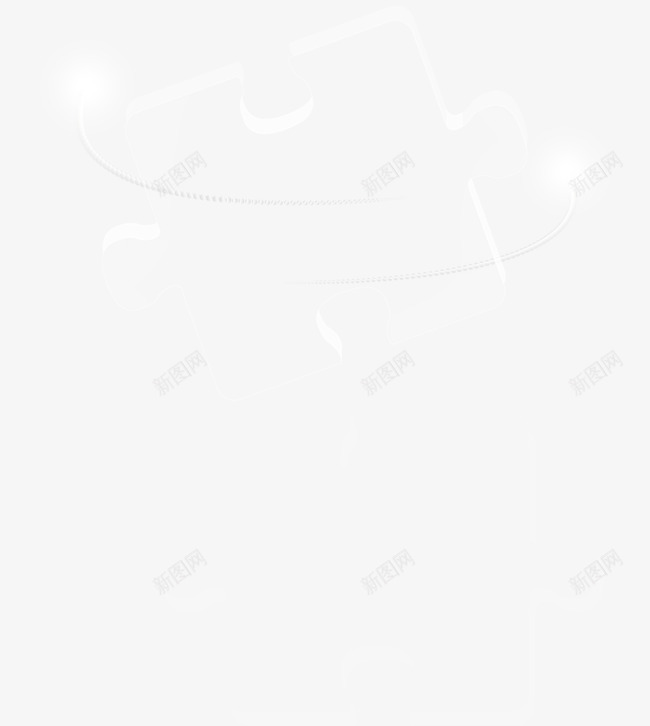 拼图png免抠素材_新图网 https://ixintu.com 水晶块拼图光束