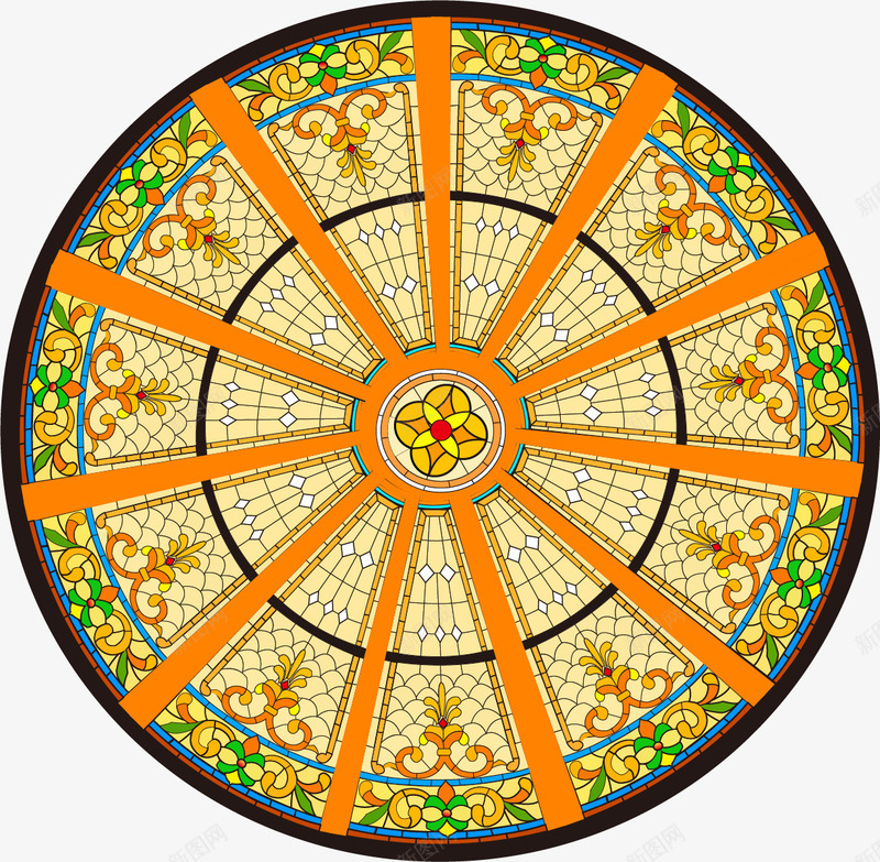 古典花纹矢量图ai免抠素材_新图网 https://ixintu.com 古典 圆环 花纹 矢量图
