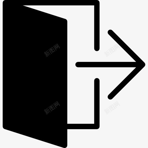 出口图标png_新图网 https://ixintu.com 多媒体 多媒体选项 按钮 控制 界面 箭头 网页 退出