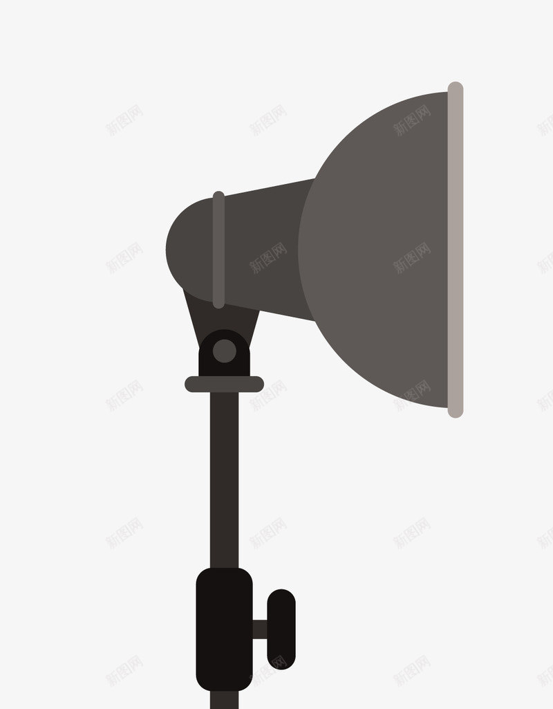 黑色的摄影棚用灯png免抠素材_新图网 https://ixintu.com 卡通手绘 摄影 摄影棚工具 灯 黑色