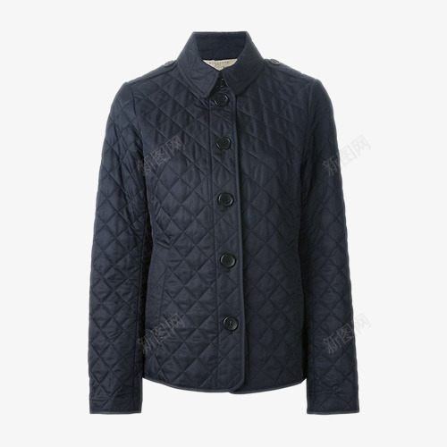 菱形绗缝棉服png免抠素材_新图网 https://ixintu.com 2016年秋冬款 BURBERRY博柏利 女士外套 翻领聚酯纤维长袖 菱形绗缝棉服