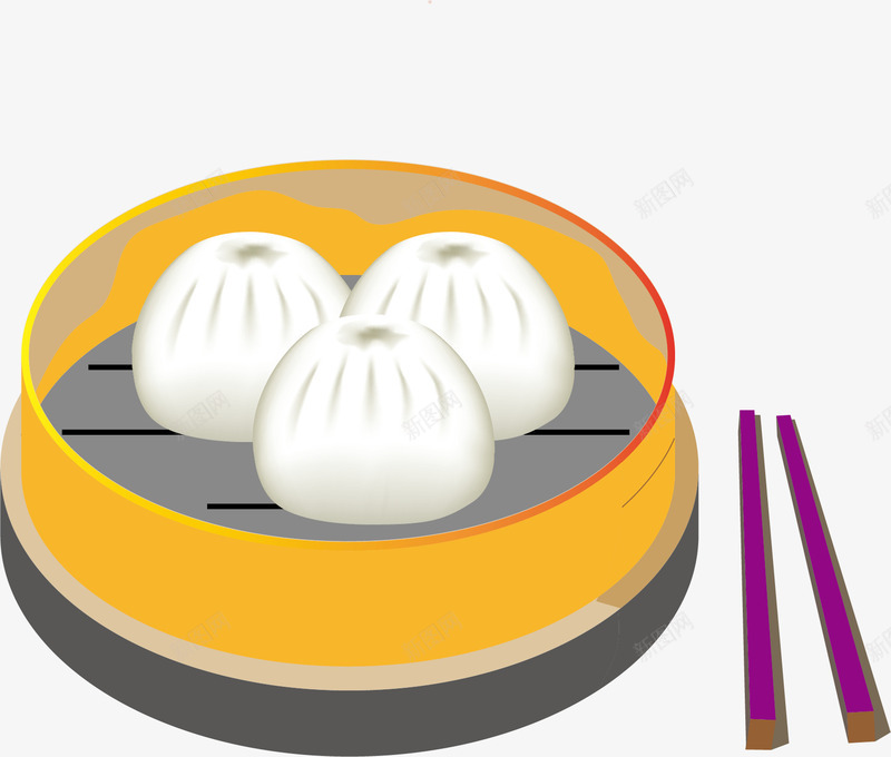 卡通水晶包子矢量图ai免抠素材_新图网 https://ixintu.com AI免抠图矢量 卡通水晶包子 平面设计 牛肉馅 牛肉馅包子 精美笼子 美味食材 矢量图