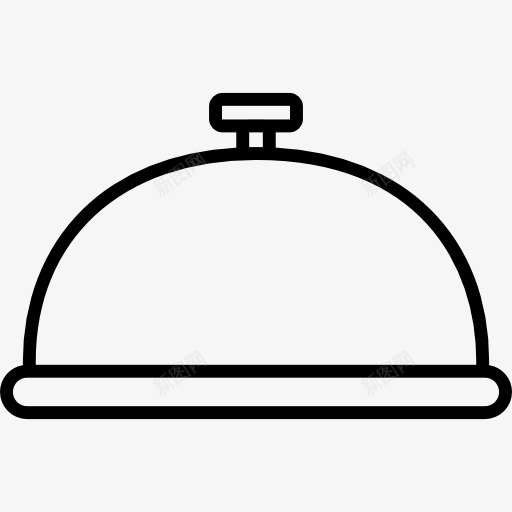 食物与圆形盖轮廓图标png_新图网 https://ixintu.com 圆形 工具 报警 环 盖 酒店接待 钟 食品