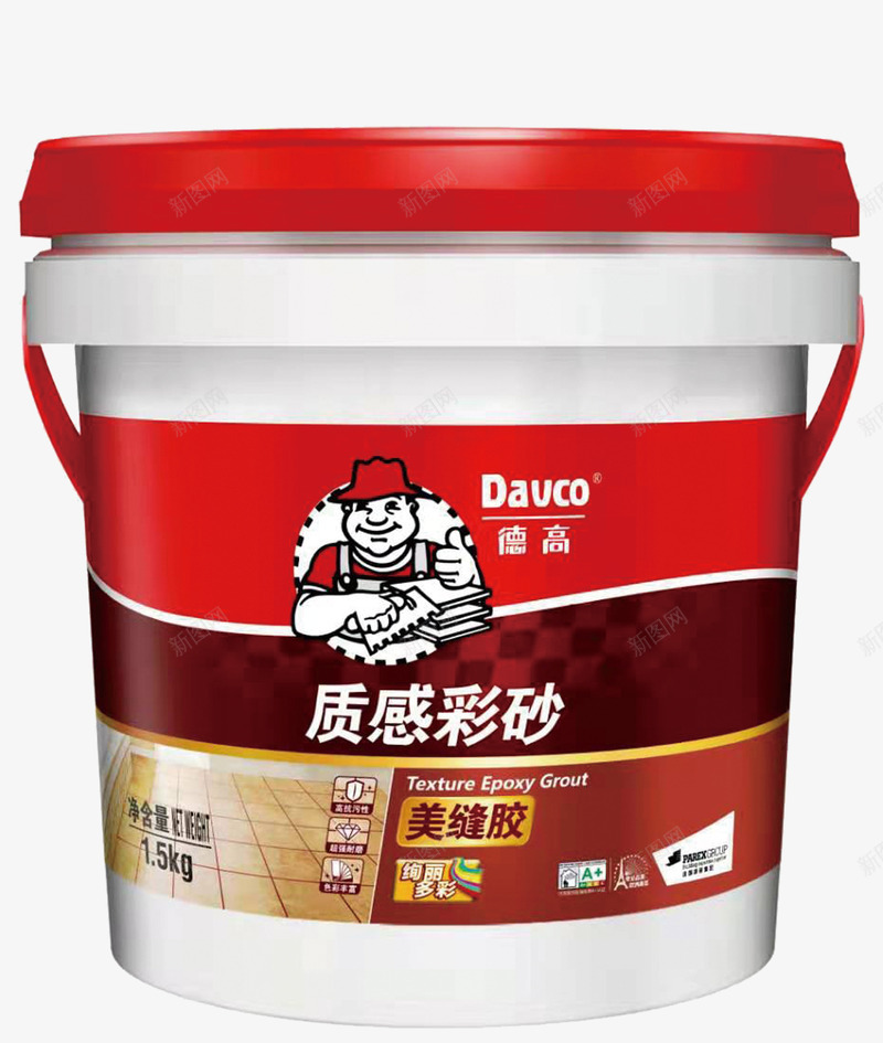 德高防水材料图标png_新图网 https://ixintu.com 德高美缝胶 德高防水 质感彩砂 防水材料