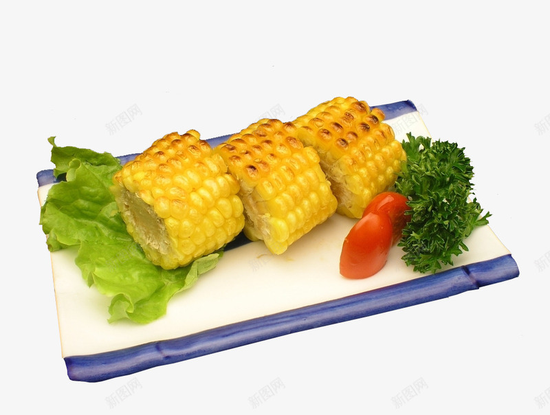 黄油烤玉米png免抠素材_新图网 https://ixintu.com 传统美食 传统菜 家常菜 烤玉米 美食摄影 菜 黄油烤玉米