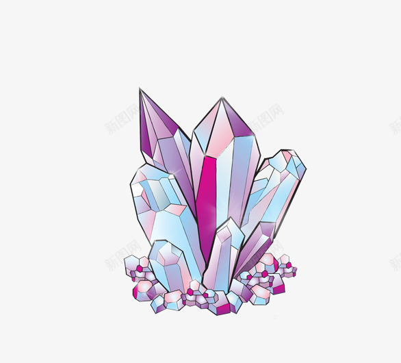 紫色原宿水晶png免抠素材_新图网 https://ixintu.com 原宿 发亮 水晶 高清水晶