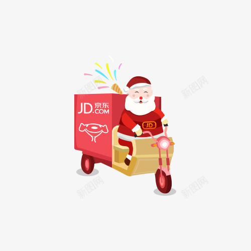 圣诞老人快递png免抠素材_新图网 https://ixintu.com 京东 圣圣诞老人 圣诞老人快递矢量图 圣诞老人快递矢量素材 圣诞老人快递素材 圣诞老人快递素材库 快递 惊喜 诞老人快递图片