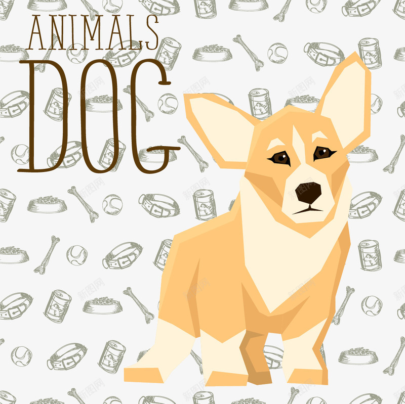 可爱的小型葡萄牙波登可犬png免抠素材_新图网 https://ixintu.com 宠物狗 小型葡萄牙波登可犬 装饰