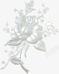 质感花朵立体花朵银色花朵png免抠素材_新图网 https://ixintu.com 立体 花朵 质感 银色