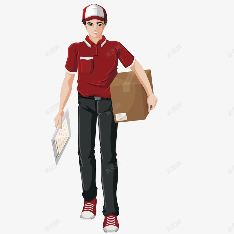 签收快递png免抠素材_新图网 https://ixintu.com 男性 装饰 运输 配饰