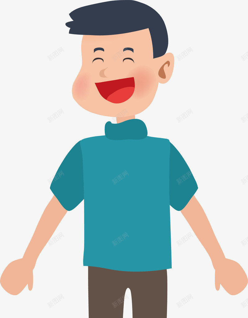 卡通欢乐男士矢量图ai免抠素材_新图网 https://ixintu.com 人物 人物卡通 卡通头像 和睦 小女孩人物 小孩 小男孩 欢乐 欢乐男士 男孩 矢量卡通 矢量图