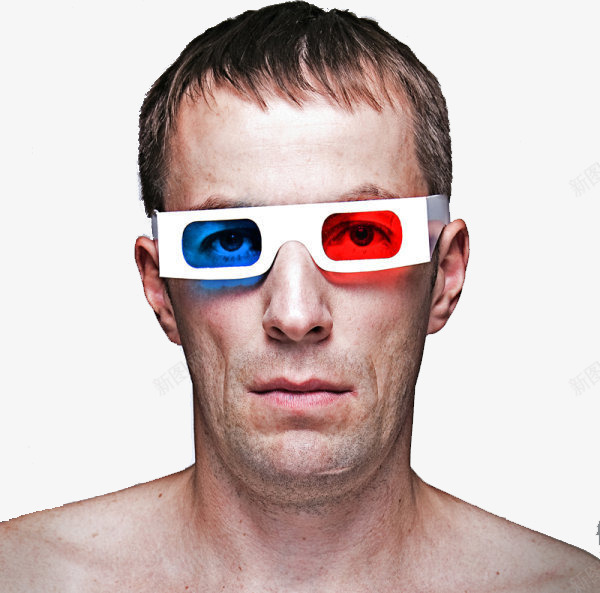 3D眼镜png免抠素材_新图网 https://ixintu.com 惊讶 时尚 潮流 眼镜 高科技