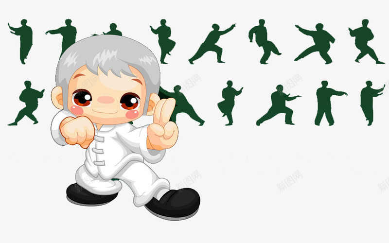 会功夫的小孩png免抠素材_新图网 https://ixintu.com 功夫 太极 太极小人 打拳的小孩 武功