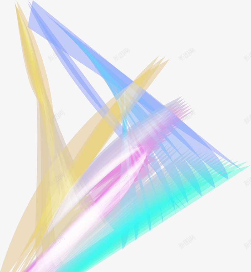 多彩梦幻线条png免抠素材_新图网 https://ixintu.com 光束 光芒 免抠PNG 多彩 梦幻 清新 线条 美丽