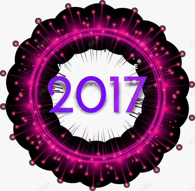 2017圆环矢量图eps免抠素材_新图网 https://ixintu.com 2017 圆环 平面 素材 矢量图