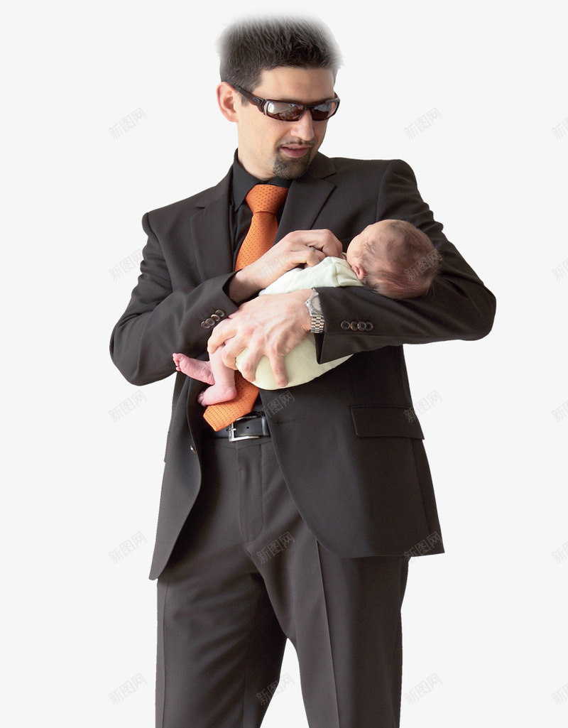 奶爸png免抠素材_新图网 https://ixintu.com 喂奶 奶爸 小孩 男人