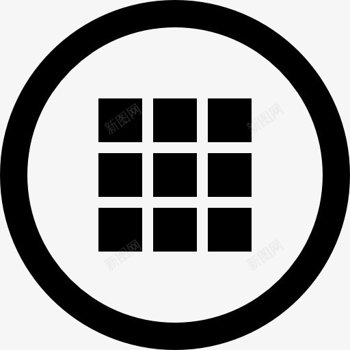网格或可视化选项界面圆形按钮图标png_新图网 https://ixintu.com metrize 九 可视化 圆 圆形 形状圆图案图标 按钮 正方形 界面 网格