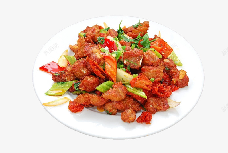 干炸小排png免抠素材_新图网 https://ixintu.com 传统美食 家常菜摄影 干炸煎炸 油炸小排骨 菜谱高清图片 餐饮美食