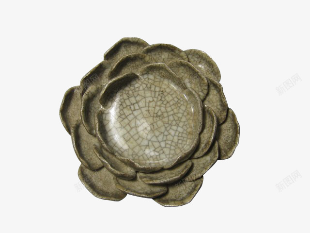 莲花盘子png免抠素材_新图网 https://ixintu.com 景德镇 棕色 瓷器 生活品 盘子 艺术 莲花 莲花台 陶瓷