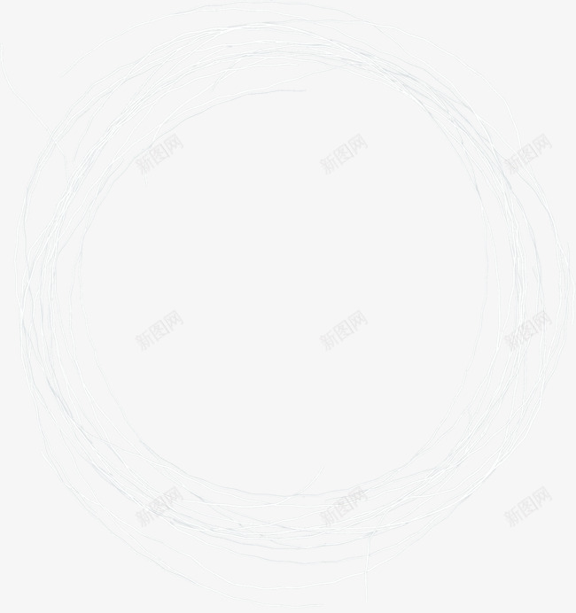 白色圆环绳子png免抠素材_新图网 https://ixintu.com 白色圆环 白色线条 绳子圆环