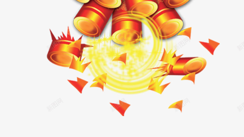 鞭炮png免抠素材_新图网 https://ixintu.com 新年 新春 过年 过节 鞭炮