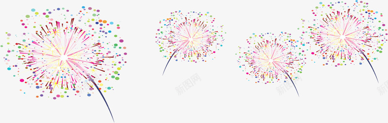 燃放png免抠素材_新图网 https://ixintu.com 新年 燃放烟火 艺术字 过年 鸡年