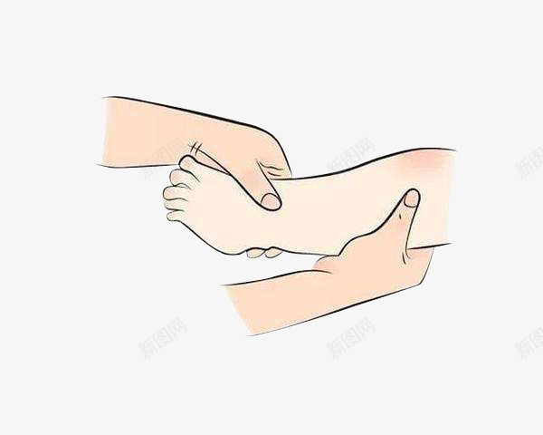 小孩脚底按摩png免抠素材_新图网 https://ixintu.com 免扣图 婴儿 按摩 脚 腿部按摩 足疗按摩