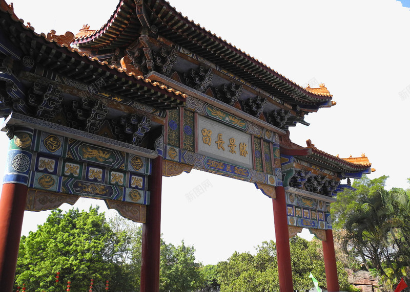 海月岩古庙png免抠素材_新图网 https://ixintu.com 历史名胜 古代牌楼 古典牌楼 古寺 古庙 摄影 旅游摄影 藏经阁