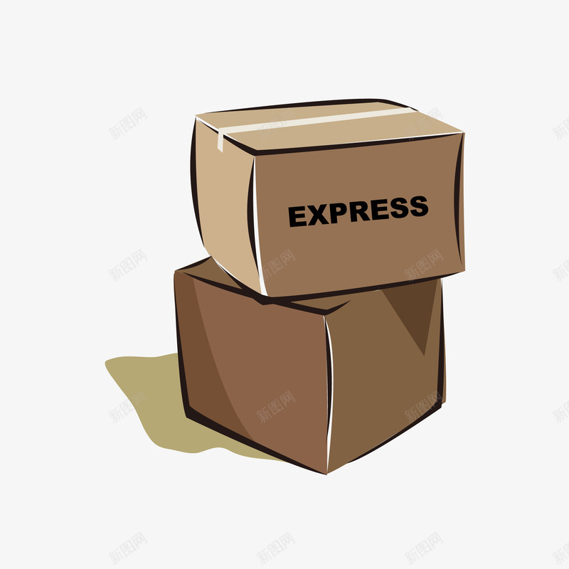 卡通手绘灰色快递盒图P矢量图eps免抠素材_新图网 https://ixintu.com 免抠图PNG 卡通 快递盒 手绘 灰色 矢量卡通手绘灰色快递盒免抠图PNG免费下载 矢量图