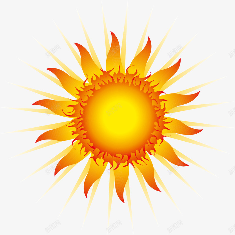 炫酷太阳光芒矢量图ai免抠素材_新图网 https://ixintu.com 光芒 太阳 炫酷 矢量图