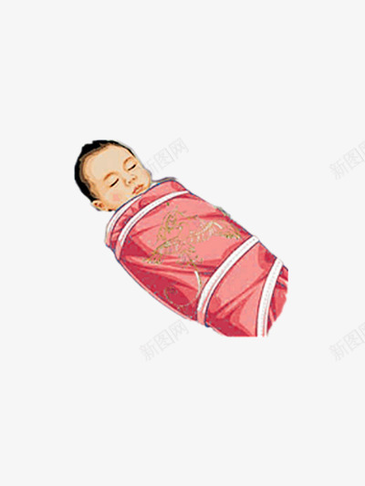 襁褓中婴儿png免抠素材_新图网 https://ixintu.com 图片 婴儿 襁褓