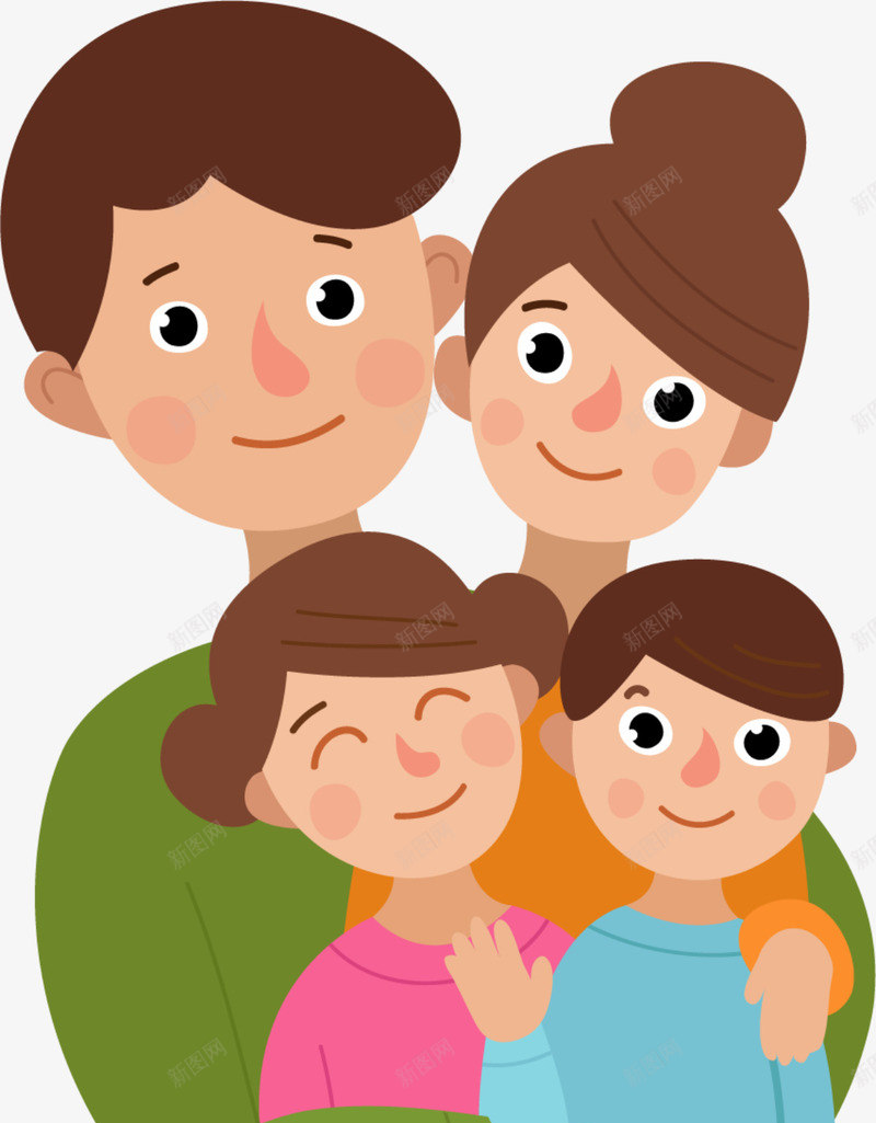 国际家庭日一家四口png免抠素材_新图网 https://ixintu.com 一家四口 国际家庭日 小孩子 幸福一家人 开心 爸爸妈妈