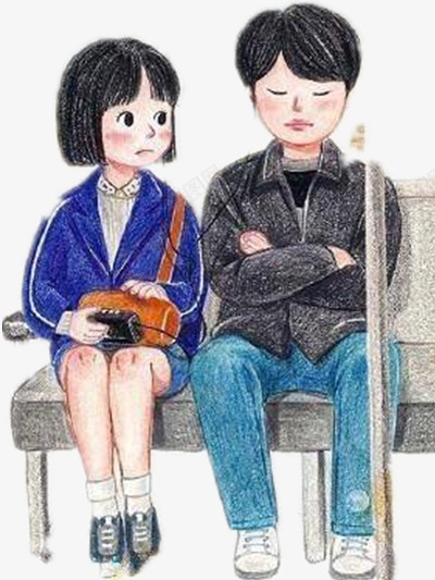 受冷漠的女孩png免抠素材_新图网 https://ixintu.com 不屑 人物 收音机 无辜 黑色大衣