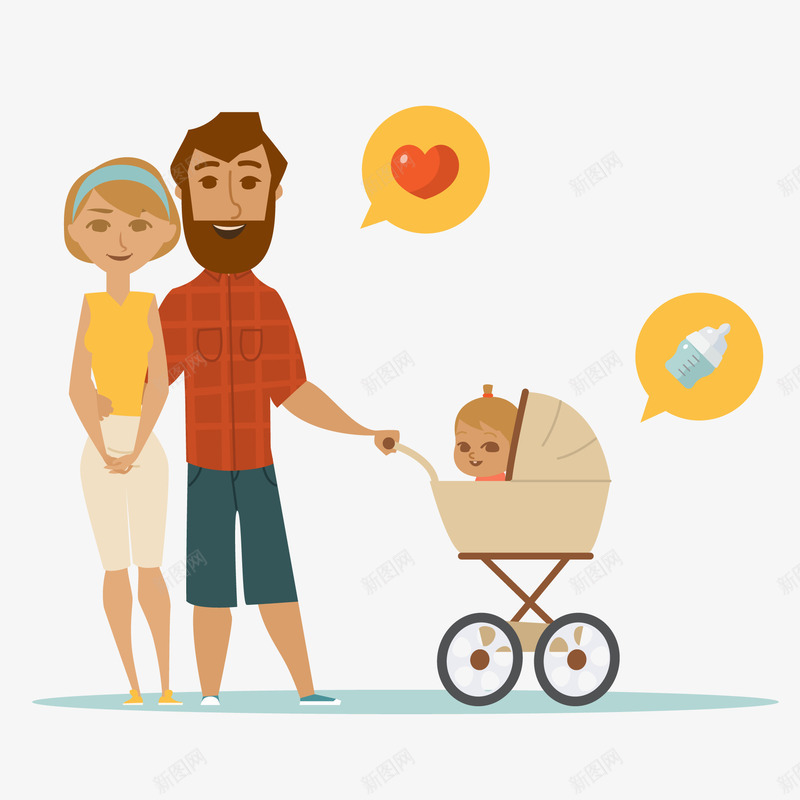 家人友好邻居人物png免抠素材_新图网 https://ixintu.com 卡通邻居 友好邻居人物 奶瓶 好邻居 婴儿 网上邻居 网络邻居 邻居交流