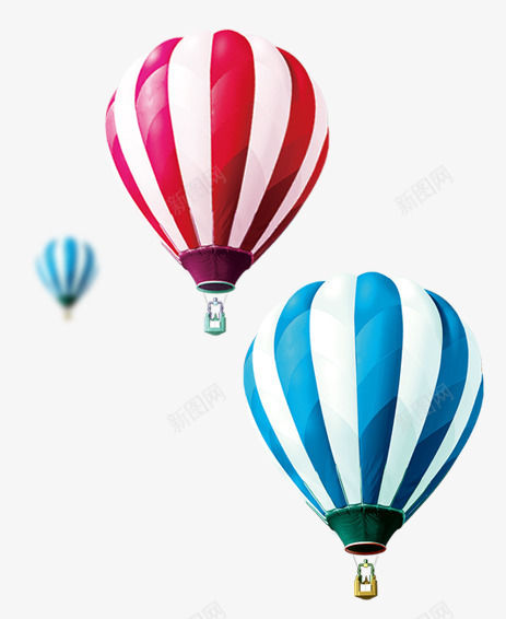 腾空的条纹卡通热气球png免抠素材_新图网 https://ixintu.com 卡通 条纹 热气球 腾空
