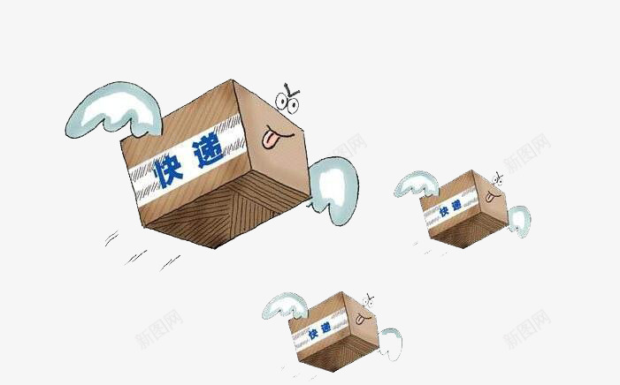 快递盒子png免抠素材_新图网 https://ixintu.com 快递 手绘 收快递 盒子 礼包 箱子