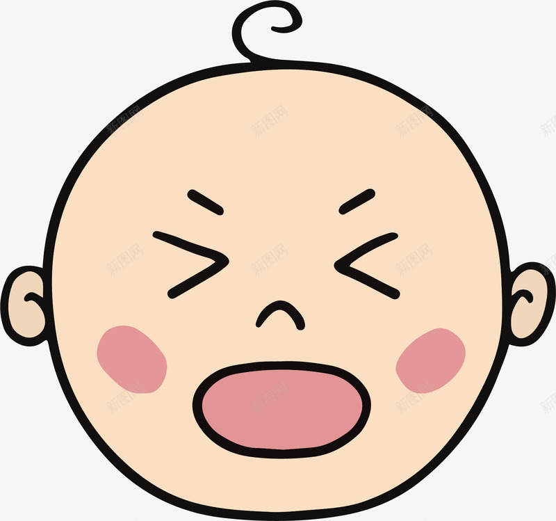 婴儿头像不开心png免抠素材_新图网 https://ixintu.com QQ人物头像 QQ头像矢量图 创意QQ头像 卡通QQ头像 商务QQ头像 婴儿头像不开心
