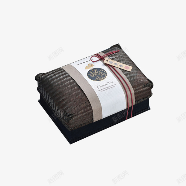 条纹精装茶包包装png免抠素材_新图网 https://ixintu.com 产品实物 古典 棕色