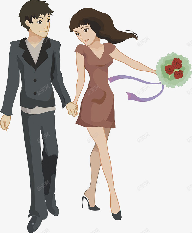 手牵手的男女png免抠素材_新图网 https://ixintu.com 与你 与您相约 人 心 手牵手 爱 爱情 相约