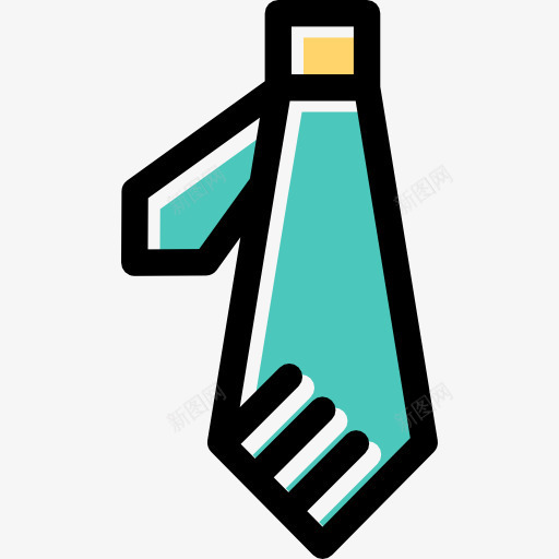 图标png_新图网 https://ixintu.com 优雅 时尚 服装 条纹领带 配件 领带